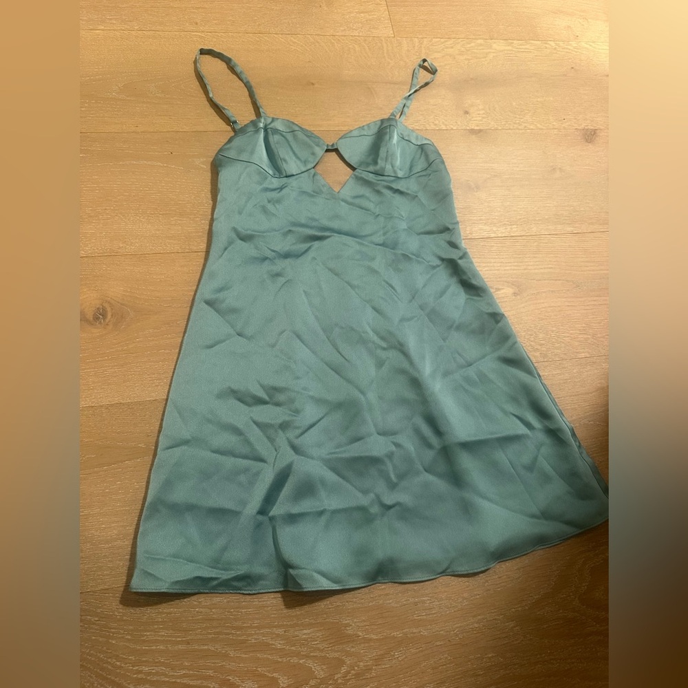 FAME PARTNERS silk mini dress